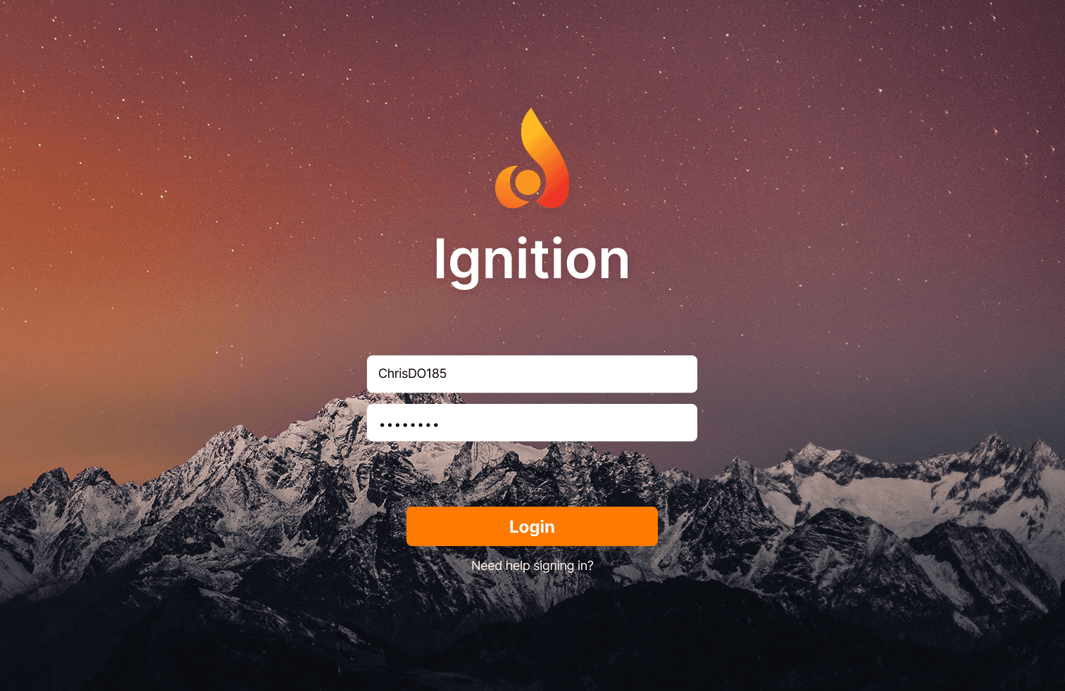 Ignition screenshot 1